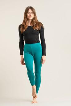 SYLVIE Legging - GOTS Organic Cotton Teal via KOMODO
