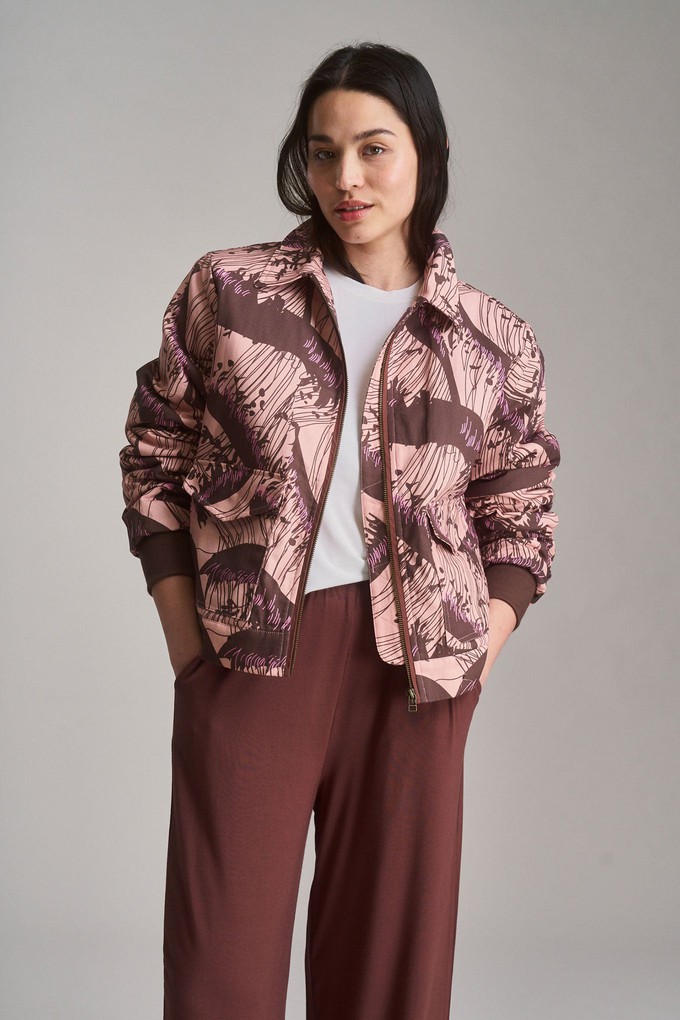 VIVI - Organic Cotton Bomber Solid - Pink Wave from KOMODO