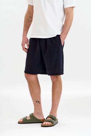 JERRY Tencel Linen Shorts - Navy from KOMODO