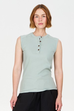 TINA Organic Cotton Rib Tank - Green from KOMODO