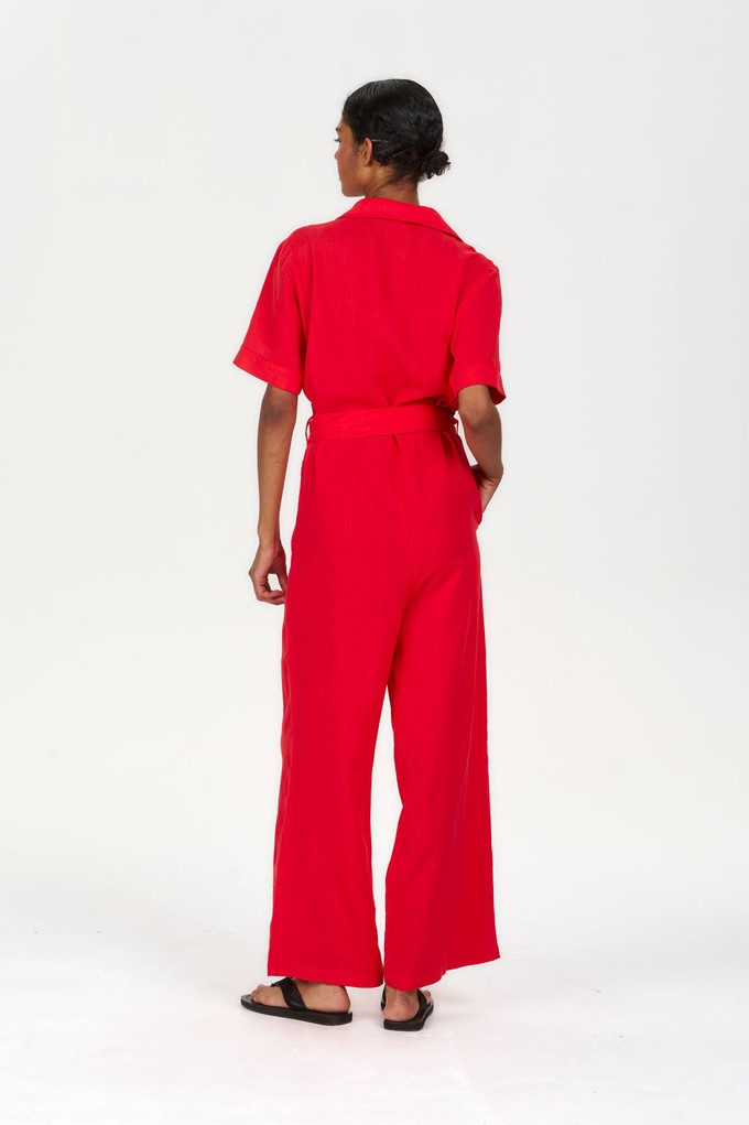 AMARIE Tencel Linen Jumpsuit - Coral from KOMODO
