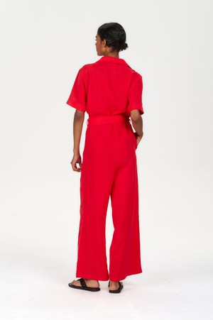 AMARIE Tencel Linen Jumpsuit - Coral from KOMODO