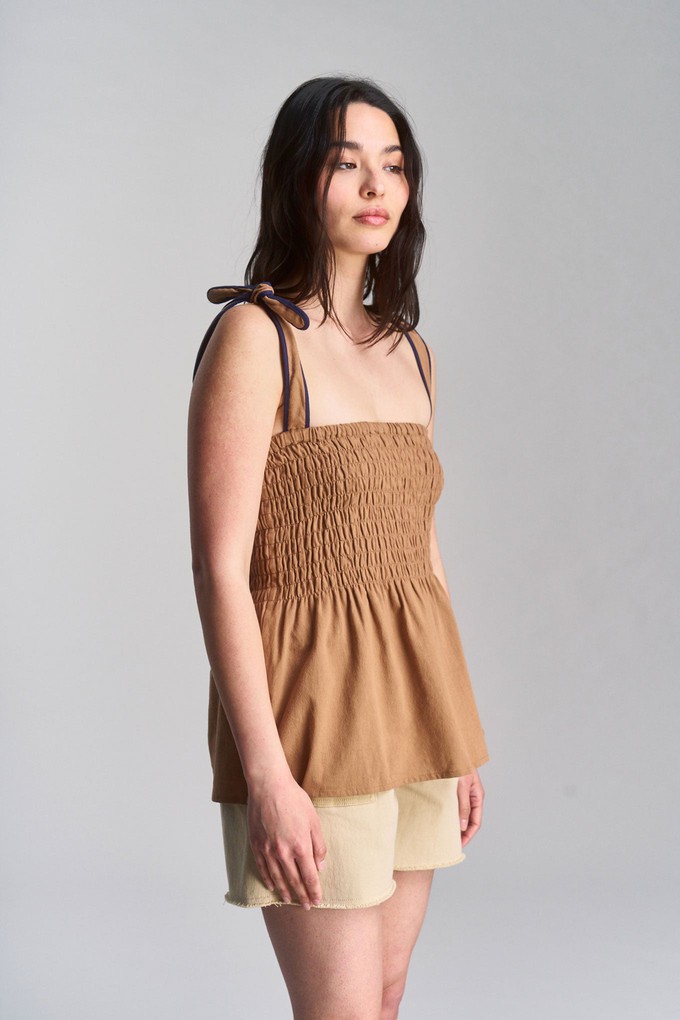 GAIA - Cheesecloth Vest - Tan from KOMODO