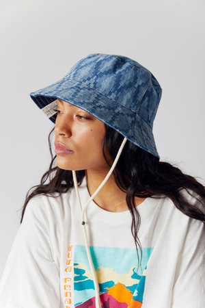 PETAL Reversable Organic Denim Bucket Hat from KOMODO