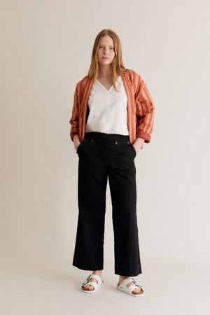 TANSY - Organic Cotton Trousers Black from KOMODO