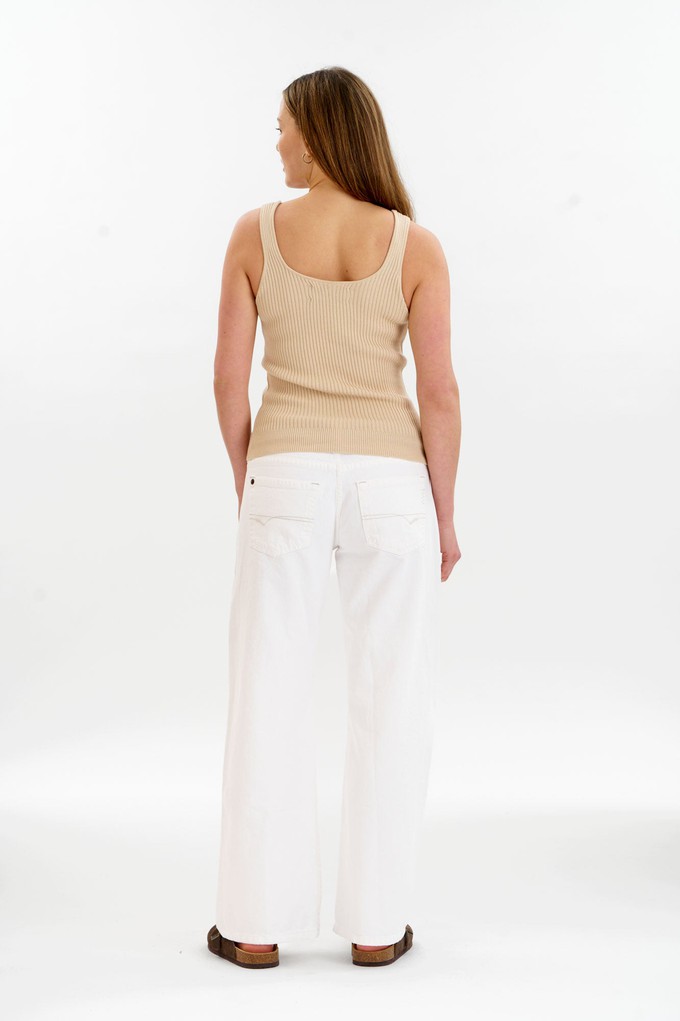 WISTERIA Organic Cotton Vest - Cream from KOMODO
