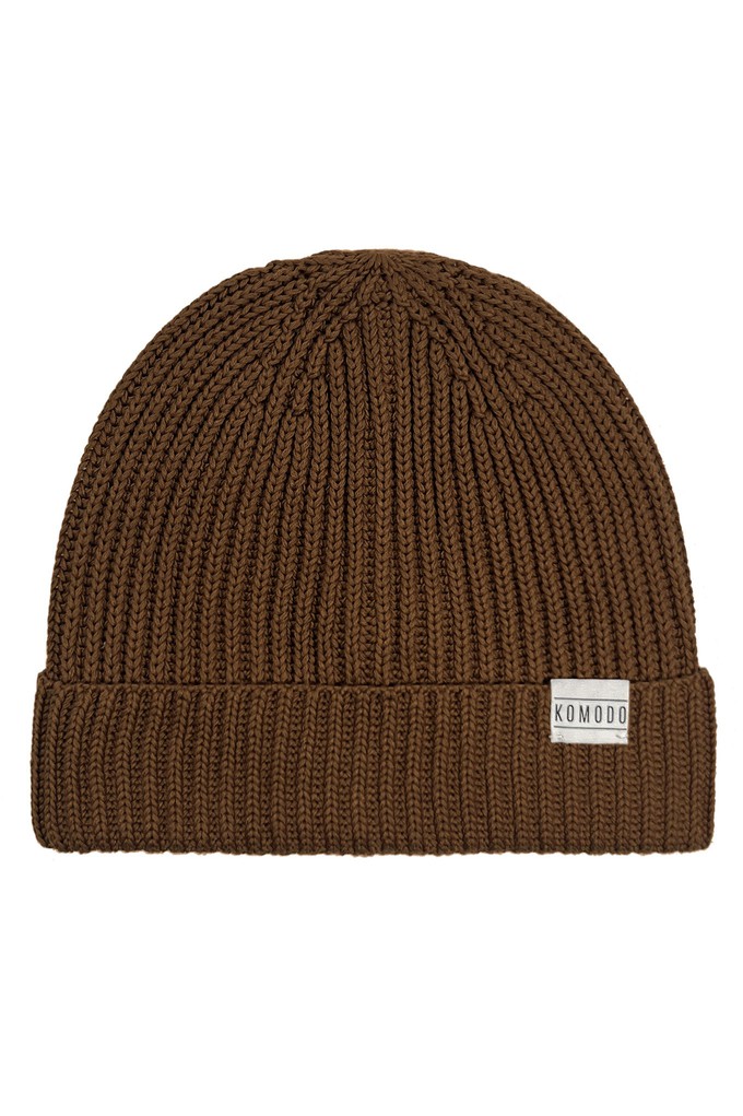TOWN - GOTS Organic Cotton Beenie Hat Hazelnut from KOMODO