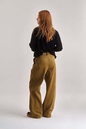 LOLA Organic Cotton Cord Trouser - Olive from KOMODO