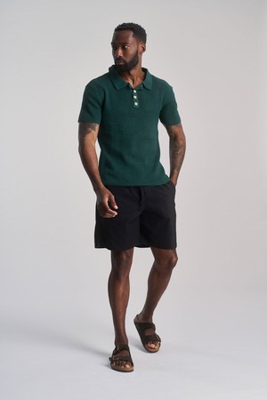JERRY - Organic Linen Cotton Shorts - Black from KOMODO