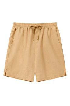 JERRY - Organic Linen Cotton Shorts - Sand via KOMODO