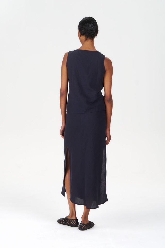 RAY Tencel Linen Skirt - Navy from KOMODO