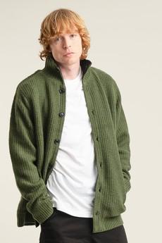 HEATH Fleece Lined Wool Jacket - Olive via KOMODO