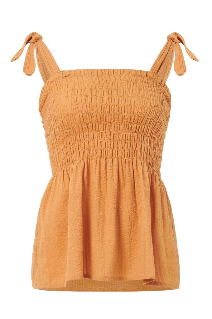 GAIA OC - Seersucker Vest - Orange from KOMODO