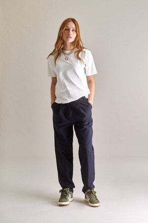 LYLA Cotton Tencel Trouser - Navy from KOMODO