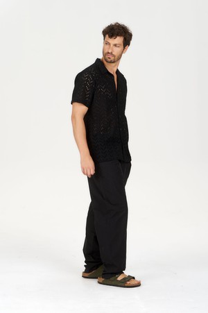 BOWIE Organic Cotton Trouser - Black from KOMODO