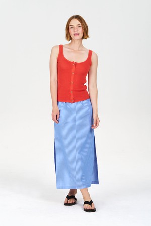 COVE Vest Organic Cotton Vest - Orange from KOMODO