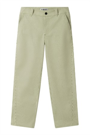 MAKULU - Organic cotton trouser - Green ticking stripe from KOMODO