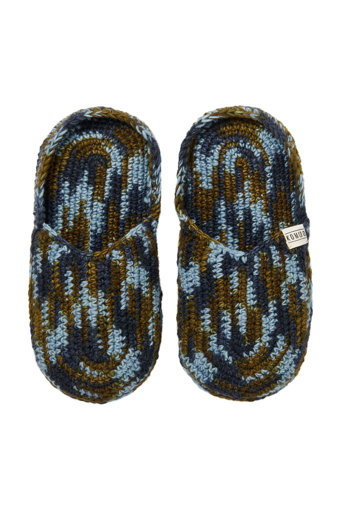 HIDE - Handknitted Wool Slipper Blue Space from KOMODO