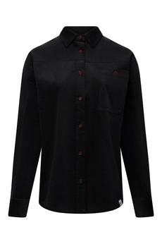 MIDNIGHT - Organic Cotton Needle Cord Shirt Black via KOMODO