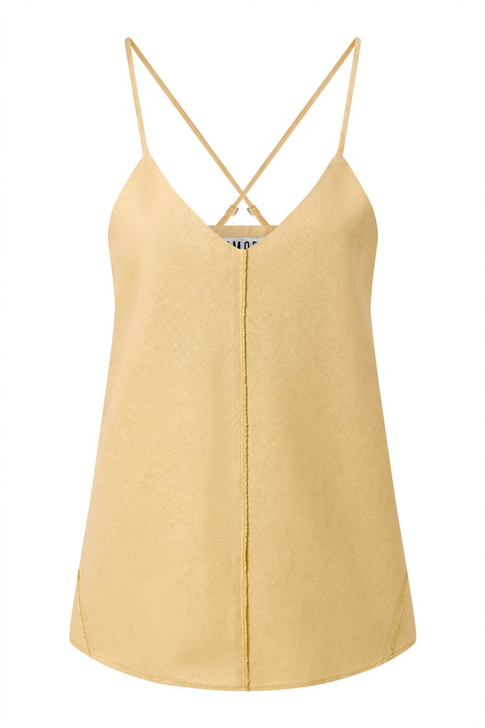 FLEUR - Organic Linen Cotton Camisole - Sand from KOMODO