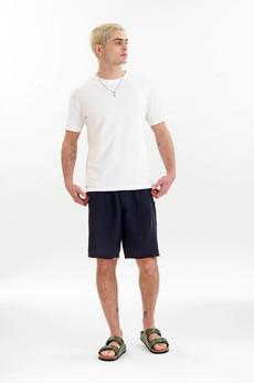 JERRY Tencel Linen Shorts - Navy via KOMODO