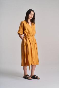 DUSK - Organic Cotton Dress - Orange via KOMODO