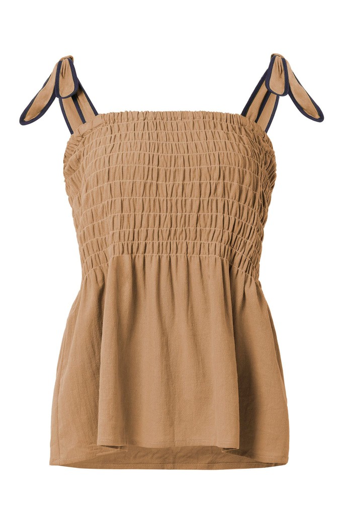 GAIA - Cheesecloth Vest - Tan from KOMODO