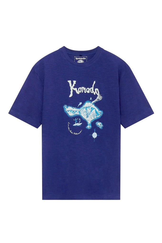 BALI ISLAND - Organic Cotton Tee Navy from KOMODO