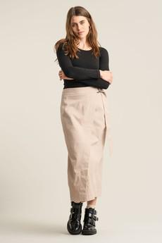 SANTO Organic Cotton Skirt - Dusty Pink via KOMODO