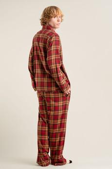 JIM JAM Mens Organic Cotton Pyjama Set - Berry via KOMODO