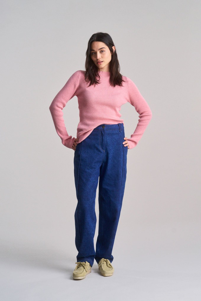 WASABI - Organic Cotton Rib Jumper - Pink from KOMODO