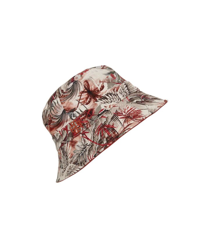 BUCKY REVERSABLE Organic Cotton Hat Tropic Red from KOMODO