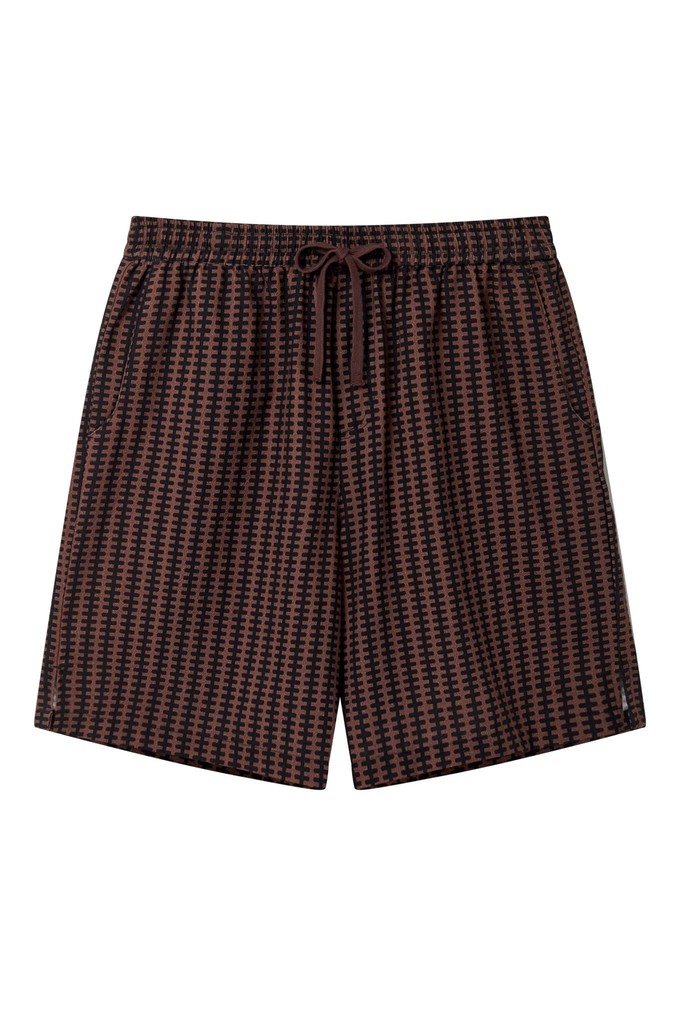 JERRY - Organic Cotton Shorts - Brown Stripe from KOMODO