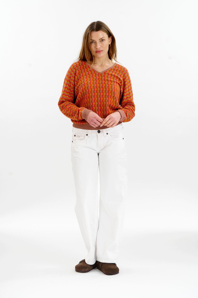 CLOVER Organic Cotton Pointelle Jumper - Coffee from KOMODO