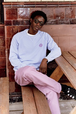 ANTON - Organic Cotton Sweat Lavender from KOMODO