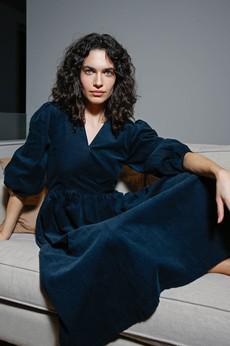 ETISHA DRESS - Dark Marine via KOMODO