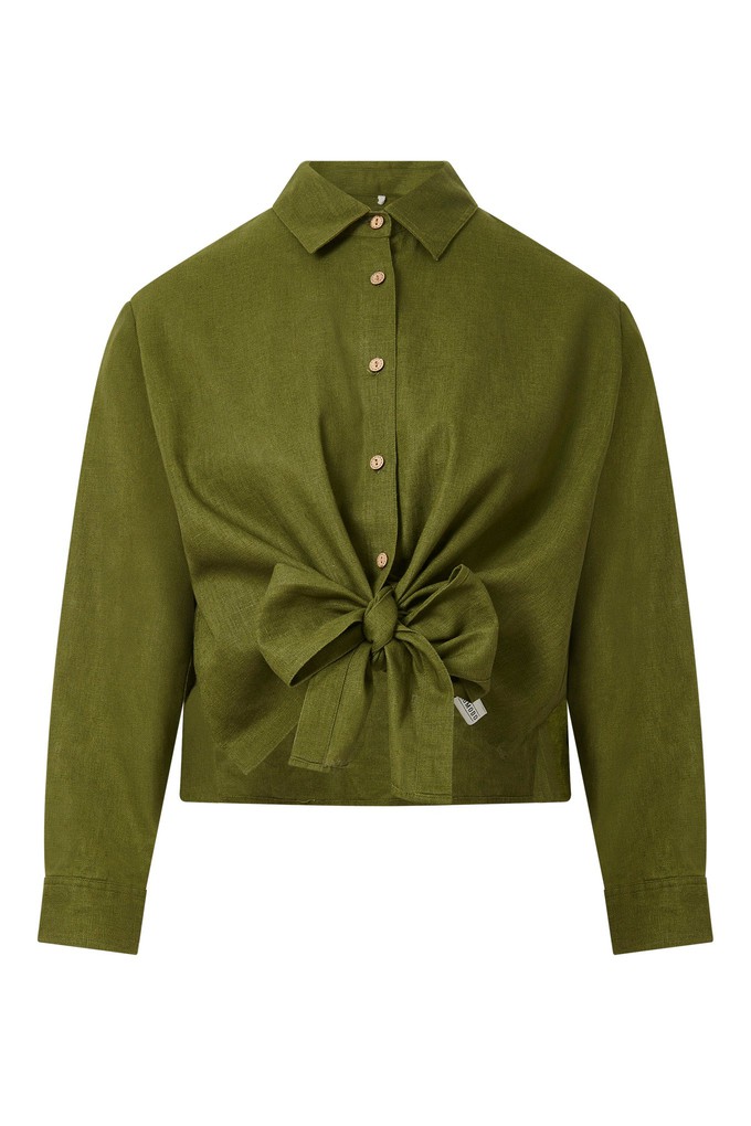 JUNGLE - Organic Linen Cotton Shirt - Khaki from KOMODO