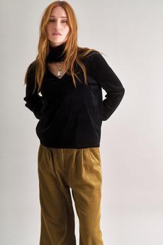 ALICE Velvet Top - Black via KOMODO