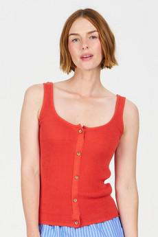 COVE Vest Organic Cotton Vest - Orange via KOMODO