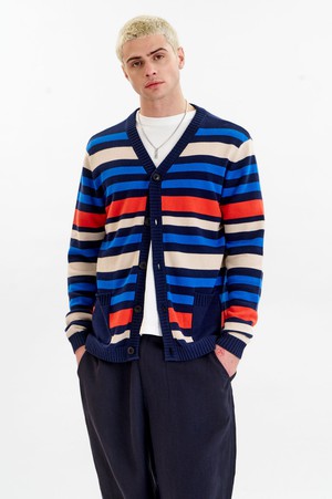 STRIPE Organic Cotton Cardigan from KOMODO