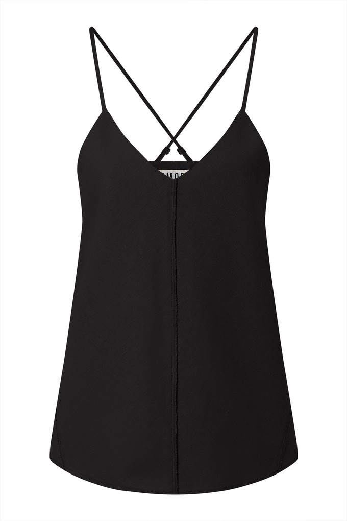 FLEUR - Organic Linen Cotton Camisole - Black from KOMODO