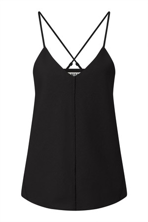 FLEUR - Organic Linen Cotton Camisole - Black from KOMODO