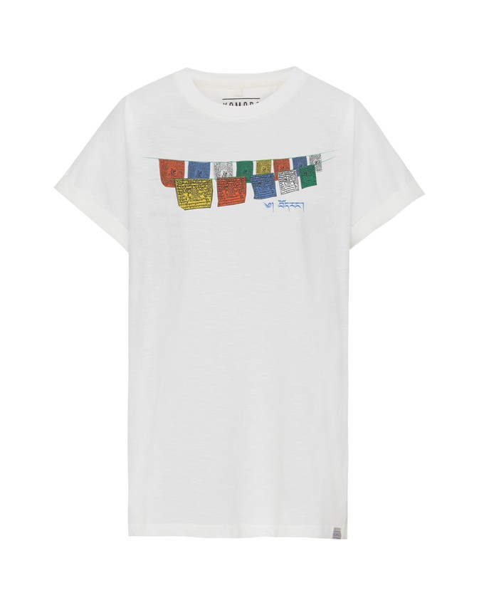 TIBET Organic Cotton T-Shirt Off White from KOMODO