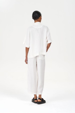 KIMONO Tencel Linen Shirt - White from KOMODO