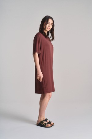 SADIE - Modal Jersey Dress - Chocolate from KOMODO