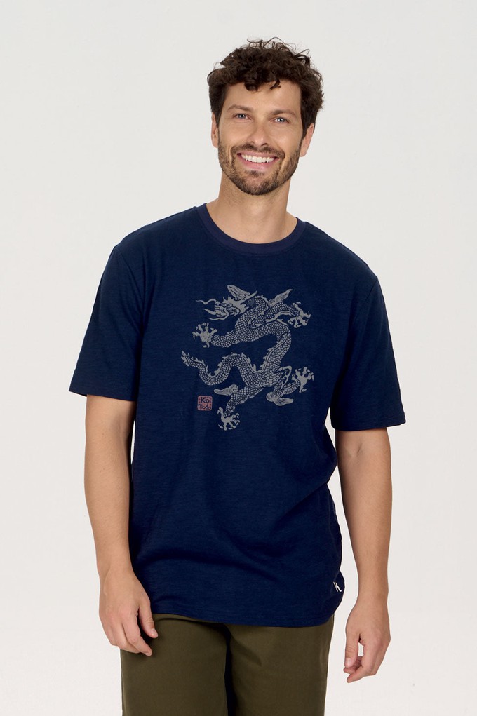 DRAGON 25 Organic Cotton Tee - Navy from KOMODO