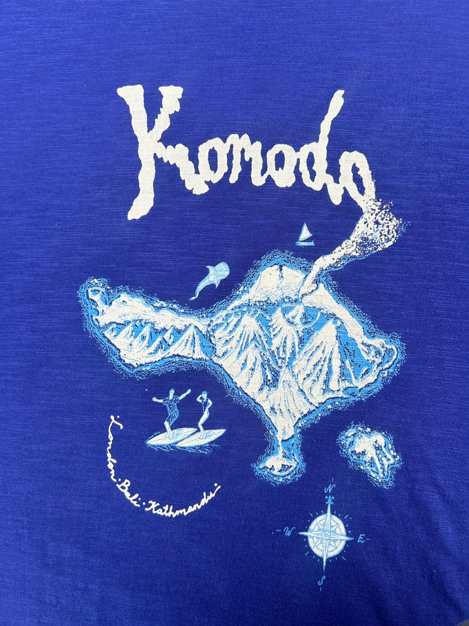 BALI ISLAND - GOTS Organic Cotton Tee Navy from KOMODO