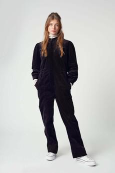 KAWA - Organic Cord Jumpsuit Black via KOMODO