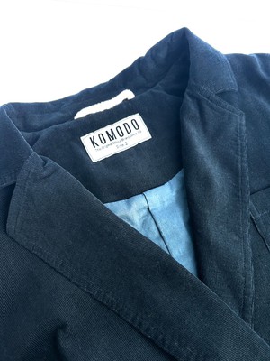 MEG Organic Cotton Needlecord Blazer - Dark Marine from KOMODO
