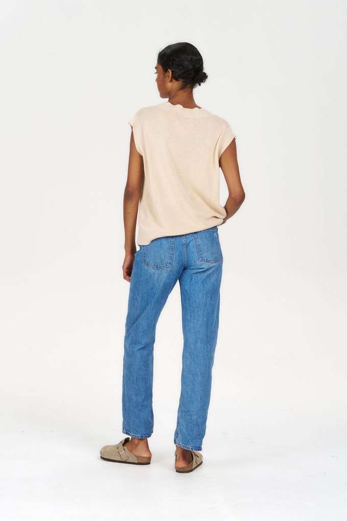 SANDER Organic Ramie Cotton Vest - Sand from KOMODO